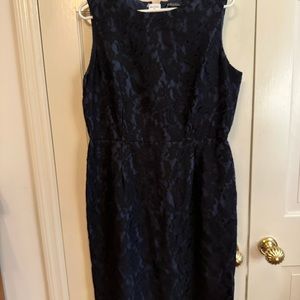 Brooks brothers, women’s lace dress new with tags navy and black size 14 P